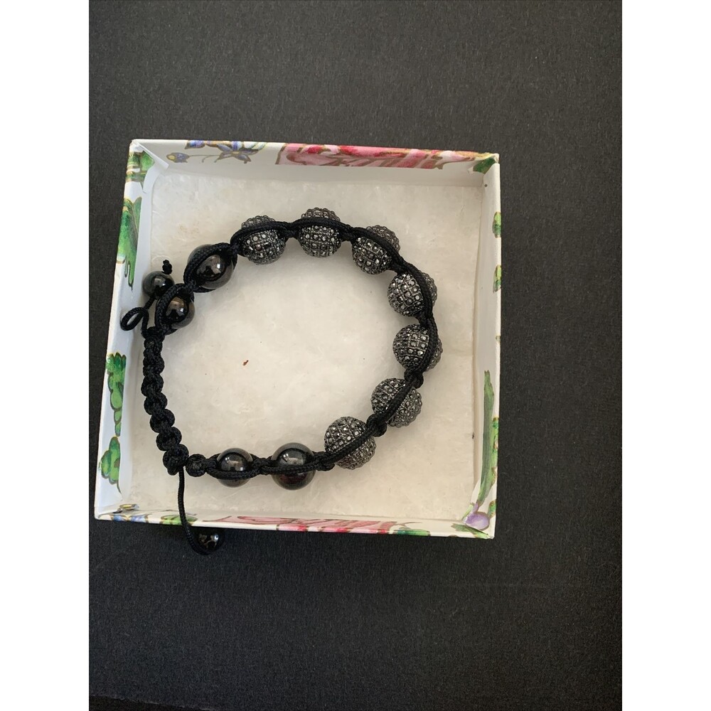 Marcasite & Black Onyx Bracelet Adjustable NEW